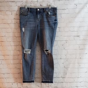 Level 99 Distressed Jeans Medium Wash Sz 29